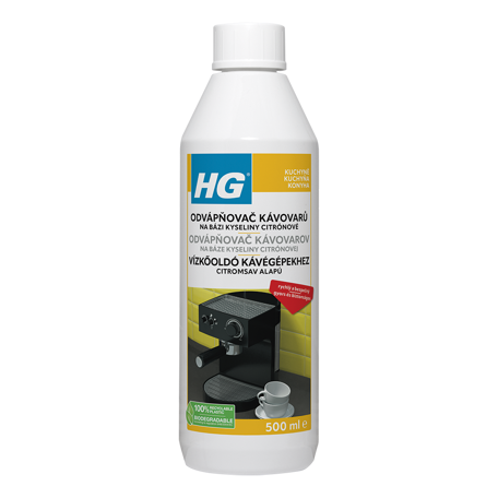 HG odvápňovač kávovarov na báze kyseliny citrónovej 500ml