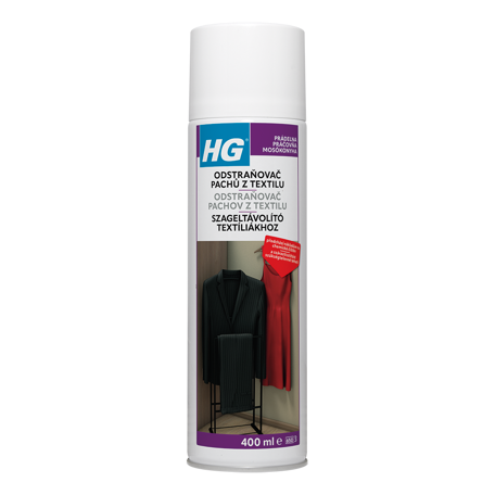 HG odstraňovač pachov z textilu 400ml