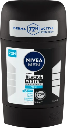 Nivea pánsky tuhý antiperspirant Black & White Fresh 50ml