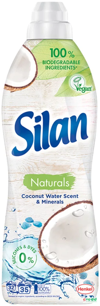 Silan Naturals avivážny prostriedok Coconut Water 770ml/35 pracích dávok