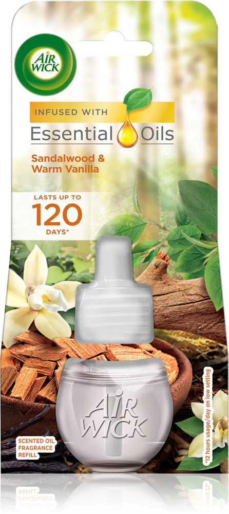Air Wick Electric náhradná náplň santalové drevo a vanilka 19ml