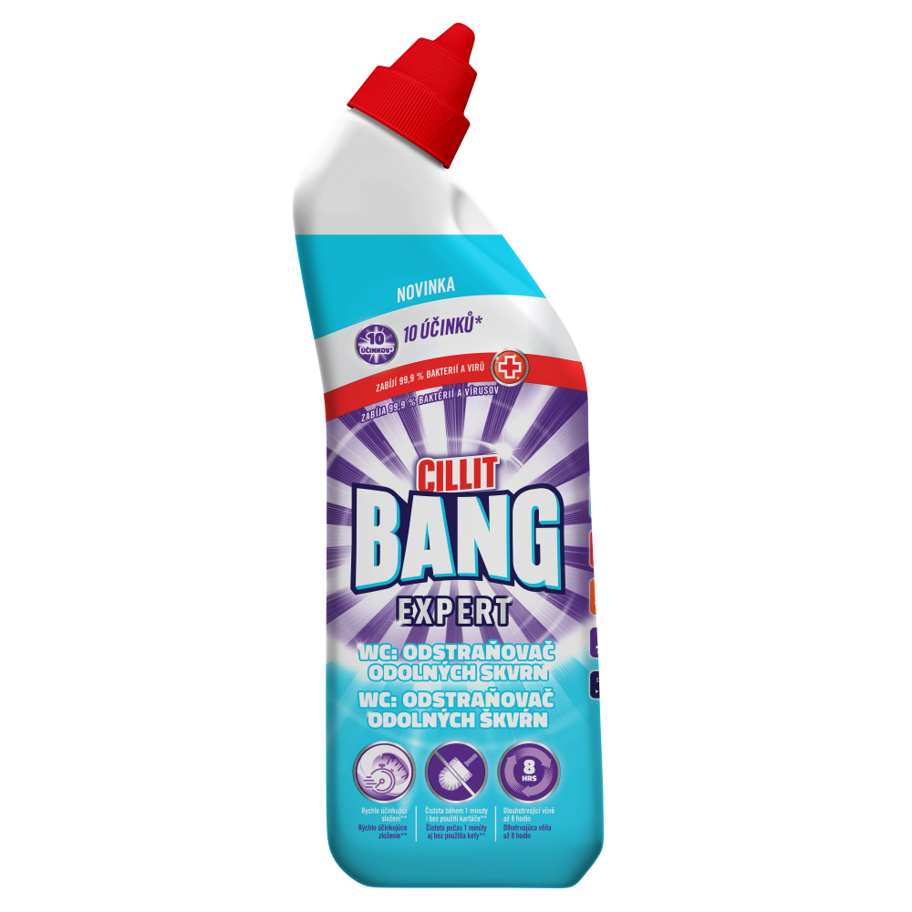 Cillit bang expert na wc 750ml odstraňovač odolných škvŕn