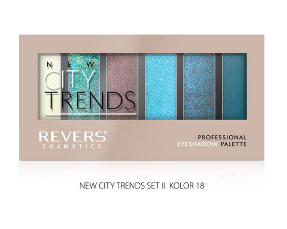 Revers paleta očných tieňov CITY TRENDS 18 9g