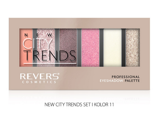 Revers paleta očných tieňov CITY TRENDS 11 9g