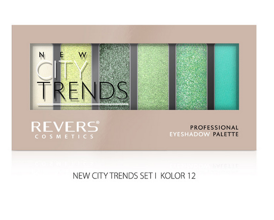Revers paleta očných tieňov CITY TRENDS 12 9g