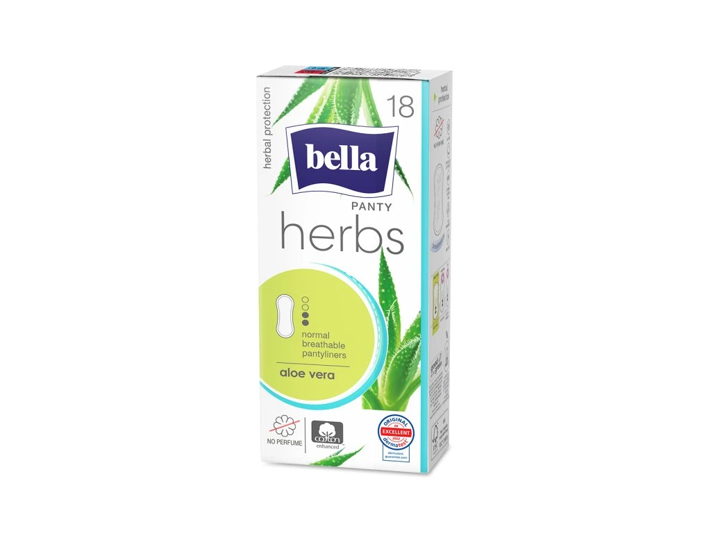Bella herbs aloe vera ultratenké slipové hygienické vložky 18ks