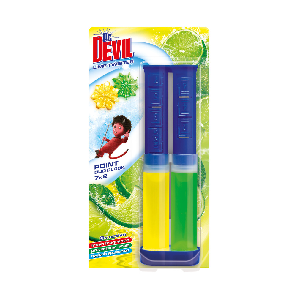 Dr.Devil WC duo block Lime Twister 7x2