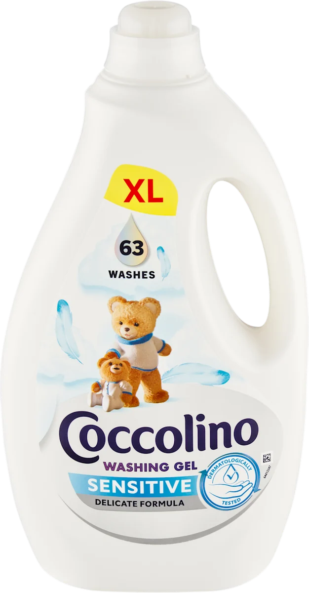 Coccolino Care prací gél Sensitive 2,52L / 63 pracích dávok