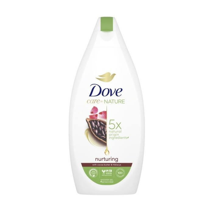 Dove sprchový gél nuturing with cocoa butter & hibicus 400ml