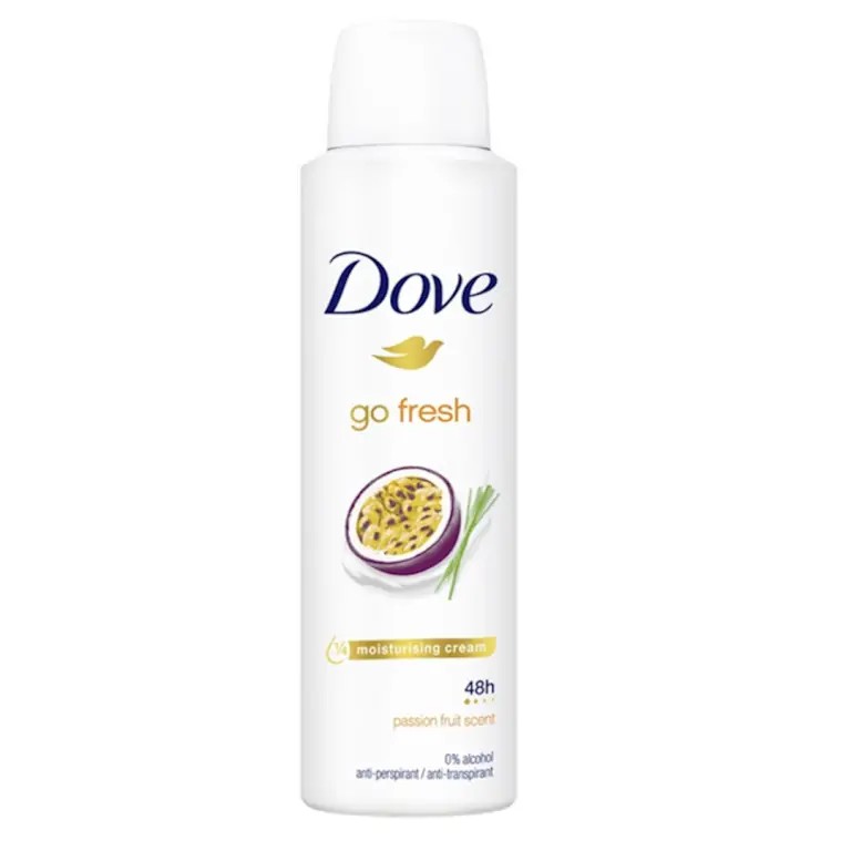 Dove antiperspirant go fresh Passion fruit scent  48h 150ml 