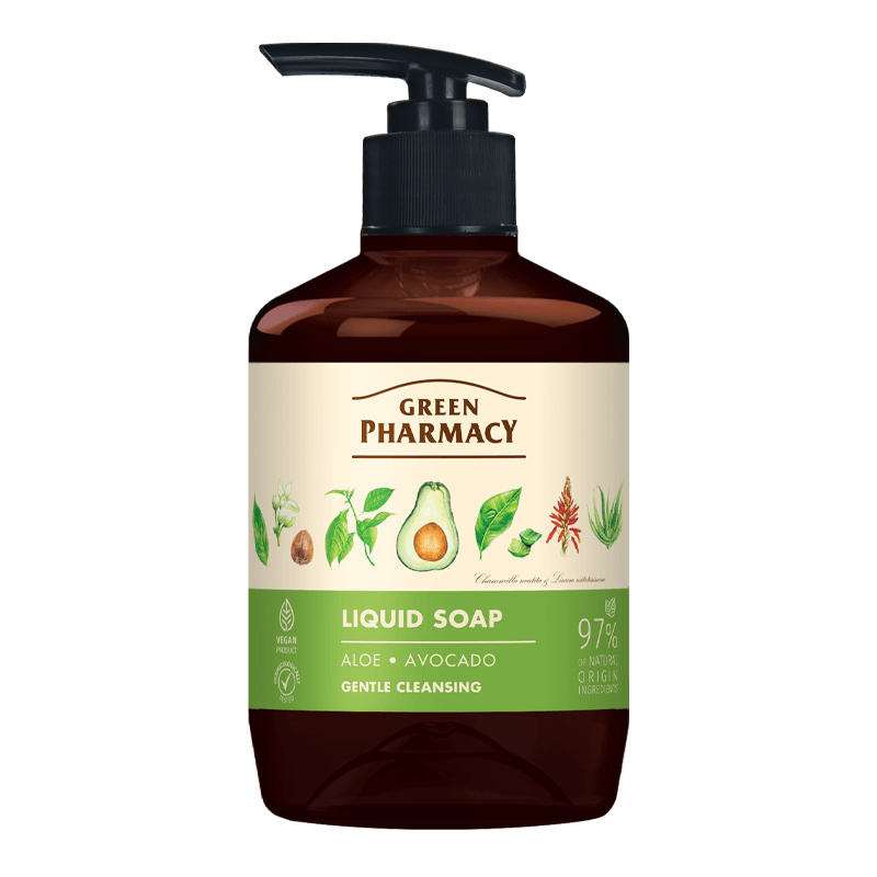 Green Pharmacy tekuté mydlo Aloe a avocado 460ml