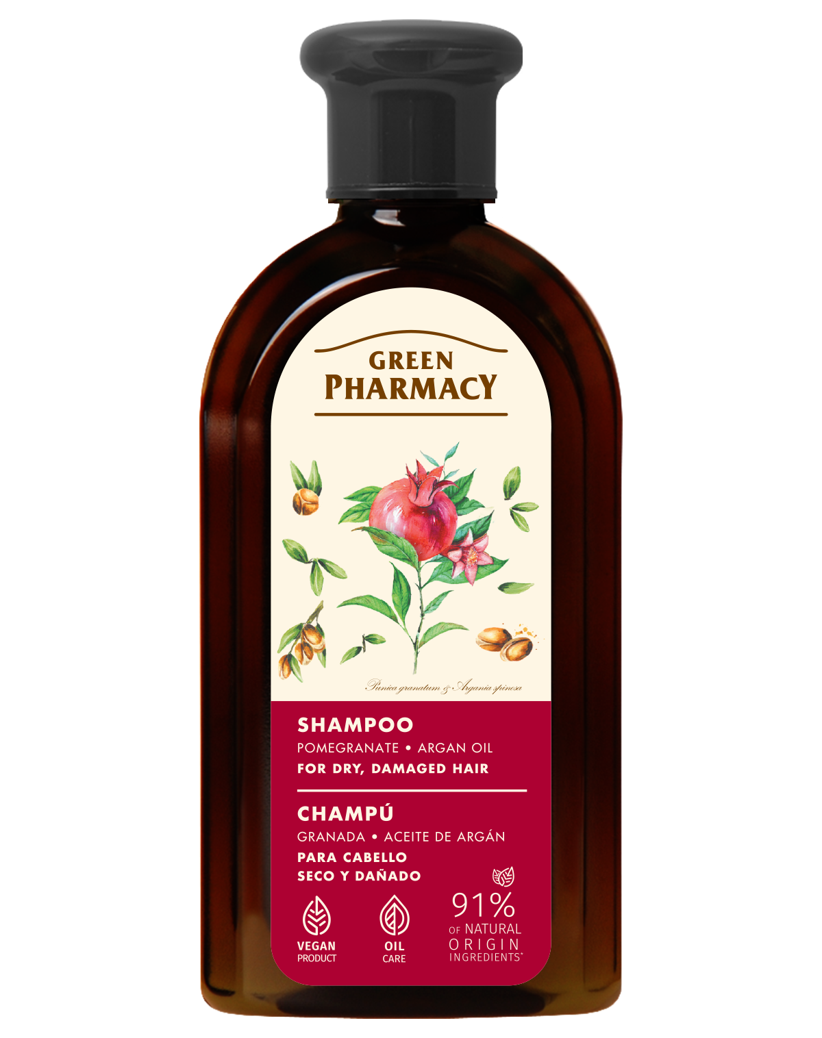 Green Pharmacy šampón Argán a granátové jablko 350ml