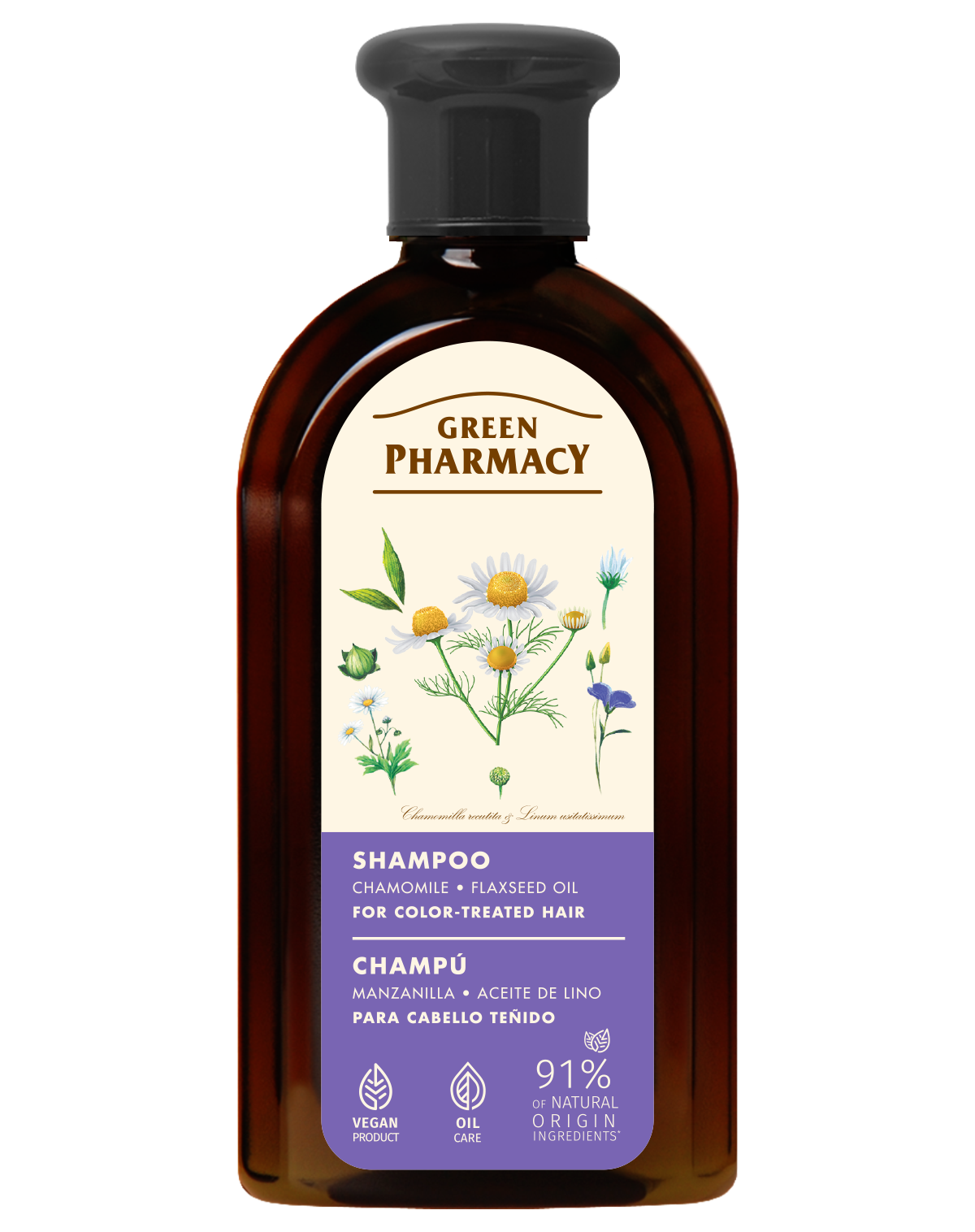 Green Pharmacy šampón Harmanček + ľanový olej 350ml