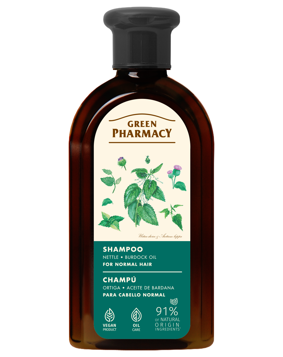 Green Pharmacy šampón Žihľava + lopúchový olej 350ml