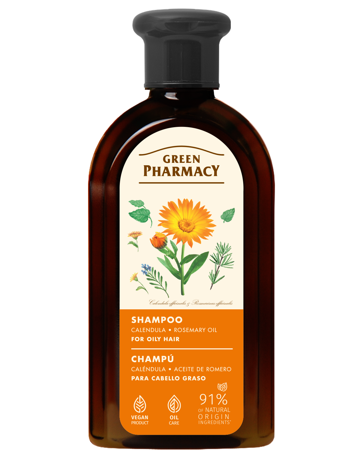 Green Pharmacy šampón Nechtík a rozmarínový olej 350ml