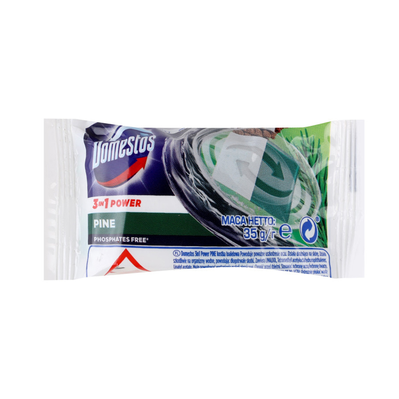 DOMESTOS TUHÝ WC BLOK 3V1 Pine 35g NÁHRADNÁ NÁPLŇ
