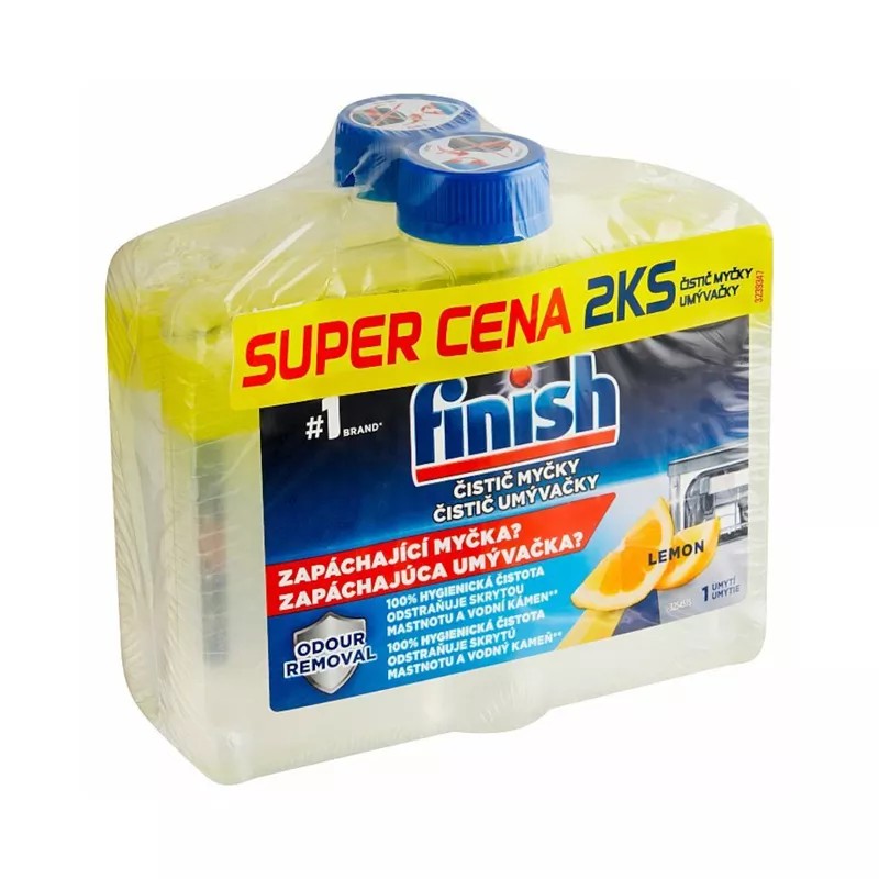 Finish čistič umývačky riadu duo 2x250ml