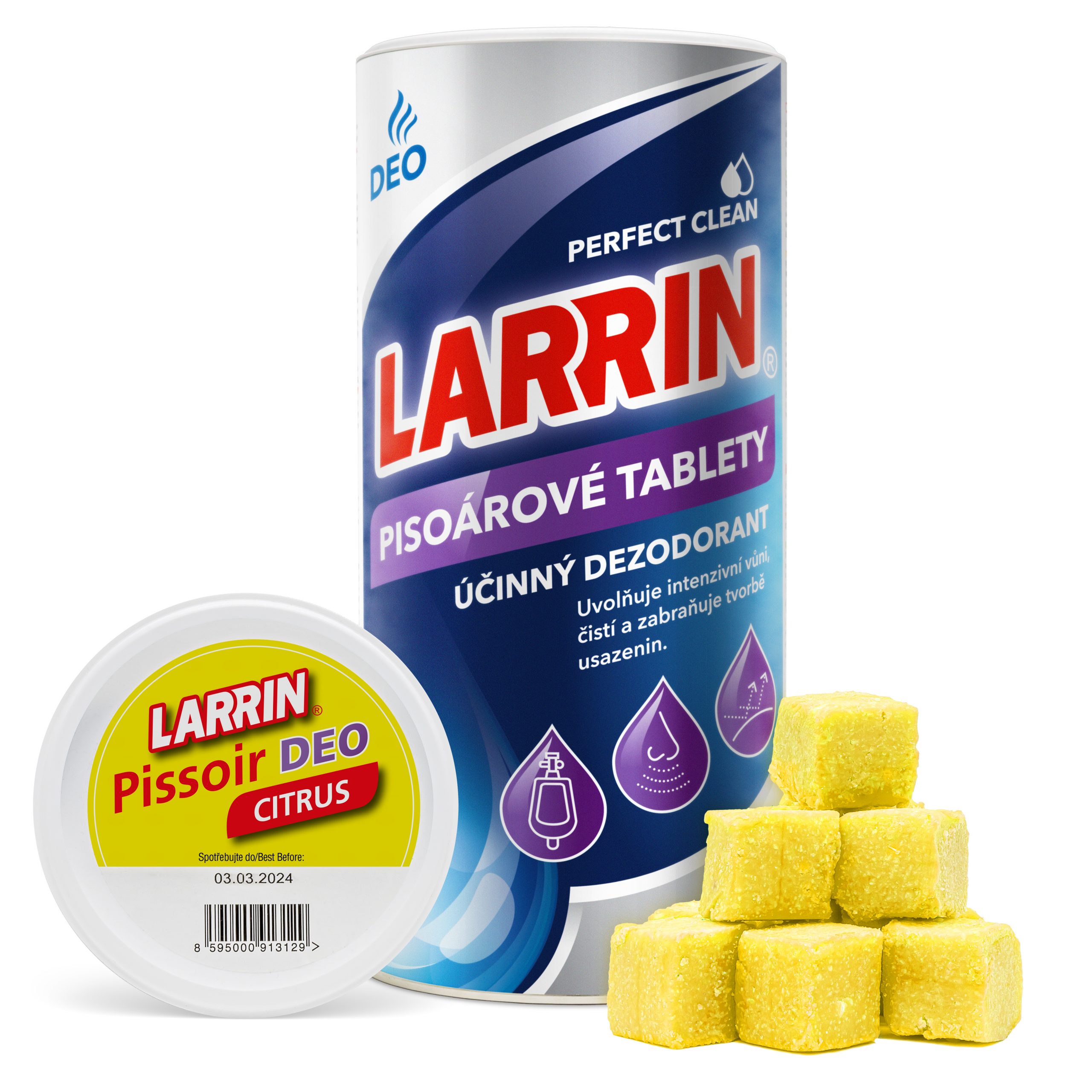 Larrin pisoárové tablety citrus 900g