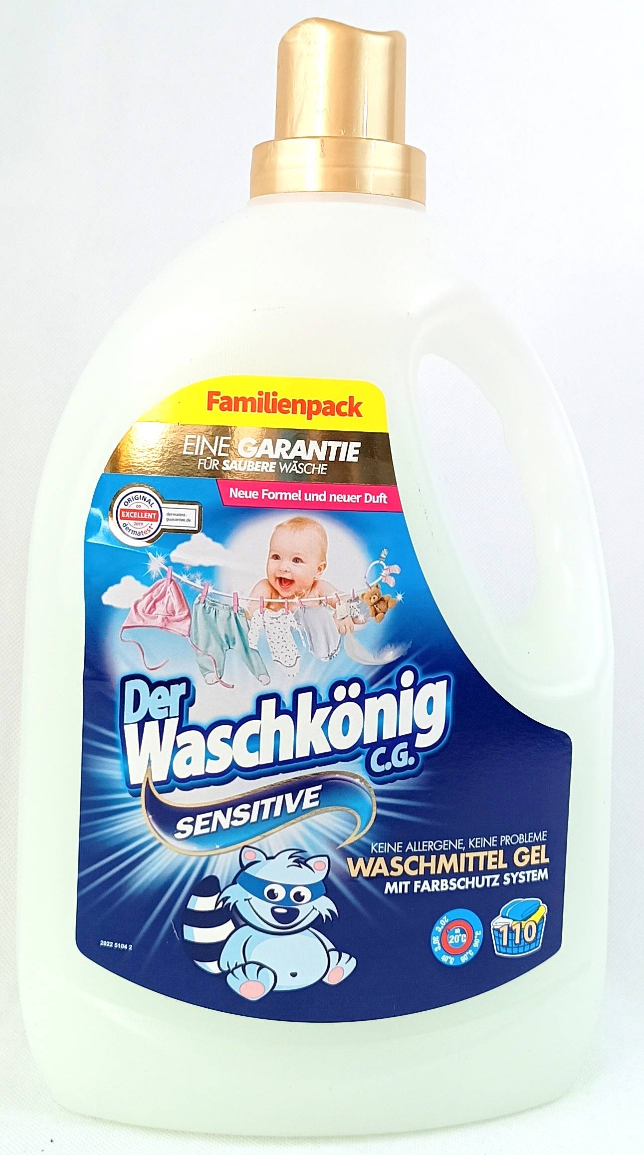 Waschkönig gél Sensitive 3,305L 110 pracích dávok