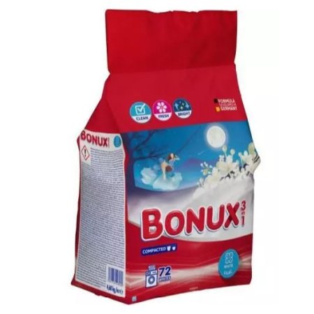 Bonux prací prášok na biele aj farebné prádlo white lilac 4,68kg/ 72pd