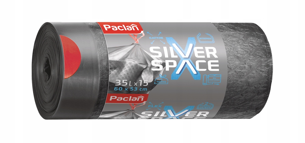 Paclan vrecia na odpad Silver 35L 15ks
