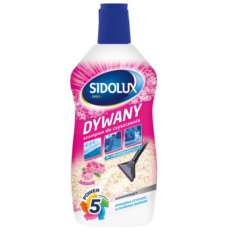 Sidolux na koberce a čalúnenie pre strojové čistenie 500ml vôňa kvetov