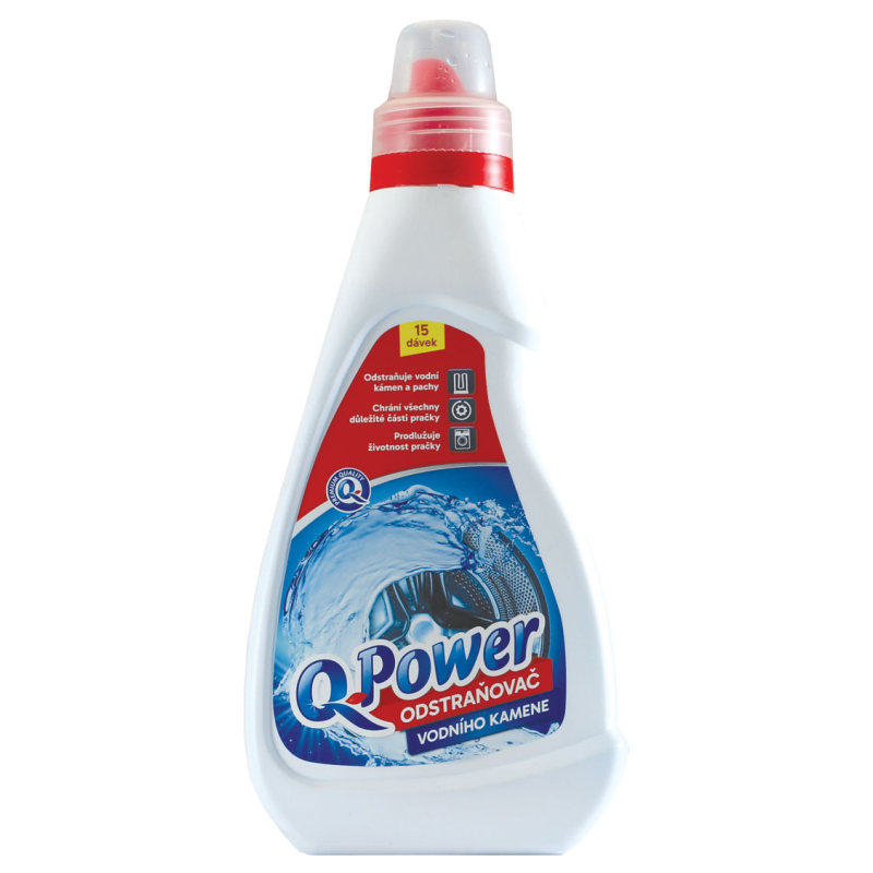 Q power odstraňovač vodného kameňa z práčky 750ml