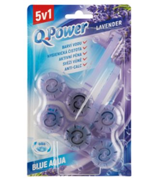 Q Power WC závesný košík 5v1 Lavender 2x40g