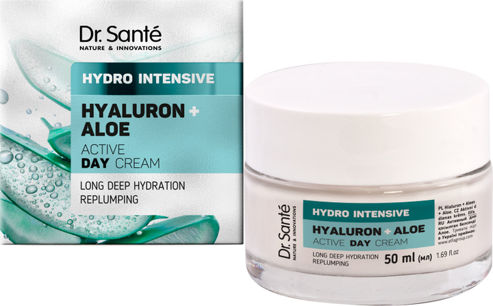 Dr. Santé HYDRO INTENSIVE - Aktívny denný krém Hyaluron a Aloe 50ml