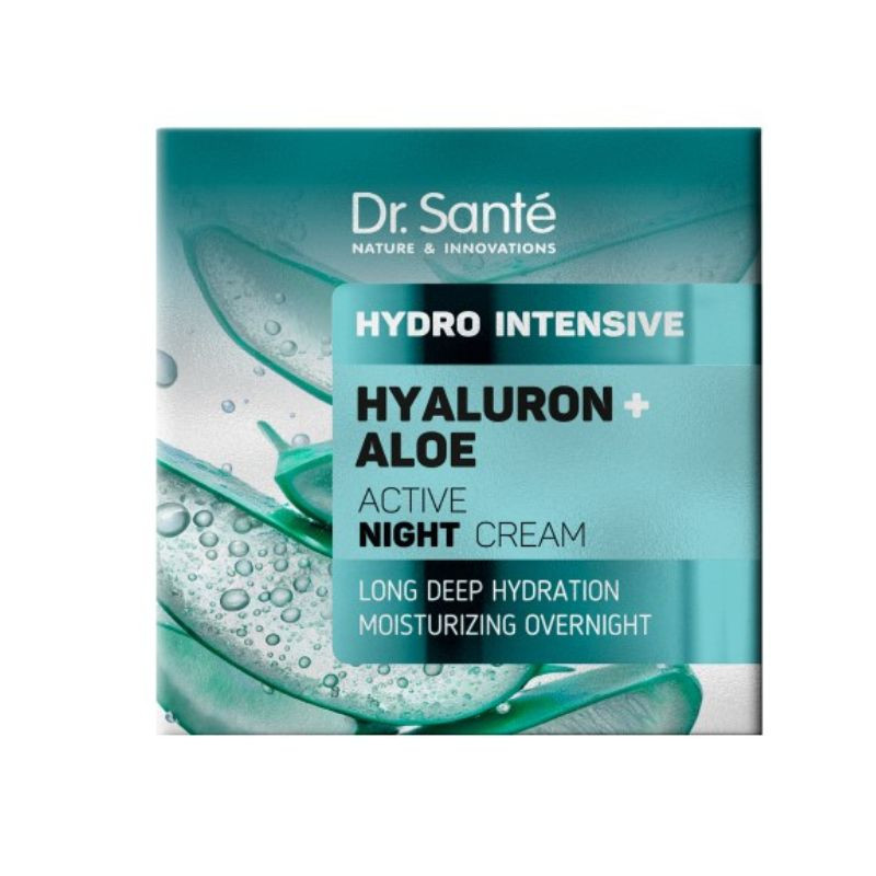 Dr. Santé HYDRO INTENSIVE - Aktívny nočný krém Hyaluron a Aloe 50ml