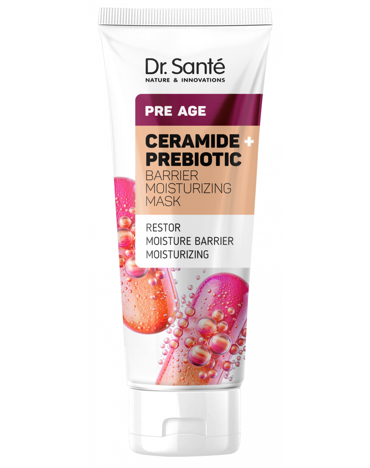 Dr. Santé PRE AGE Hydratačná maska pre posilnenie kožnej bariéry Ceramidy + Prebiotiká 75ml
