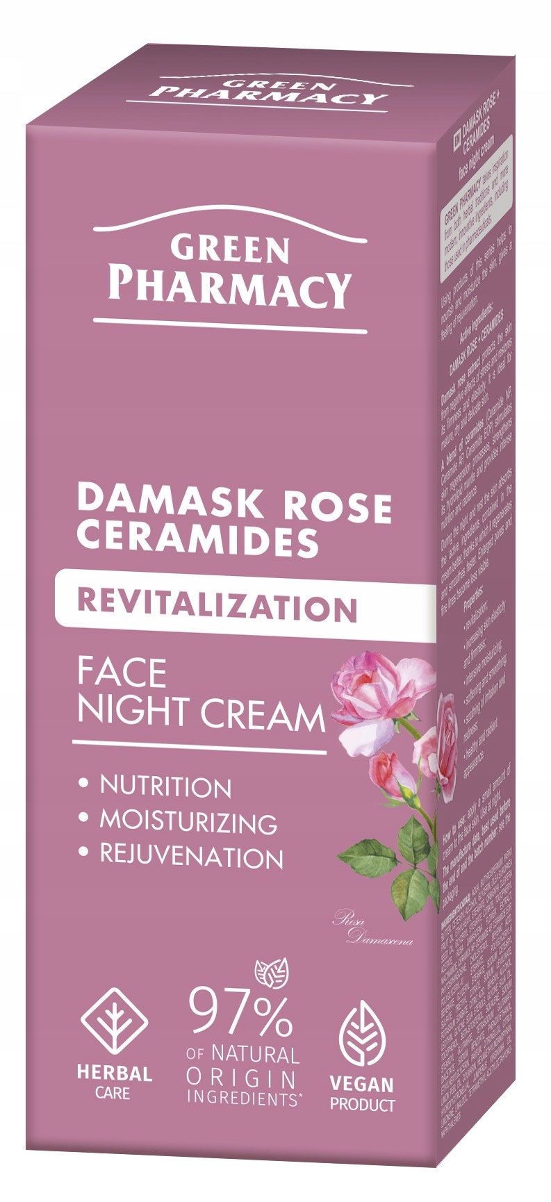 Green Pharmacy nočný krém Damask Rose ceramides 50ml