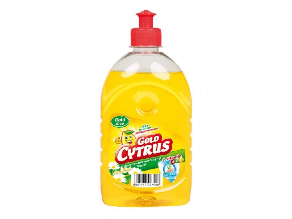 Gold Cytrus saponát na riad kamilka 500ml