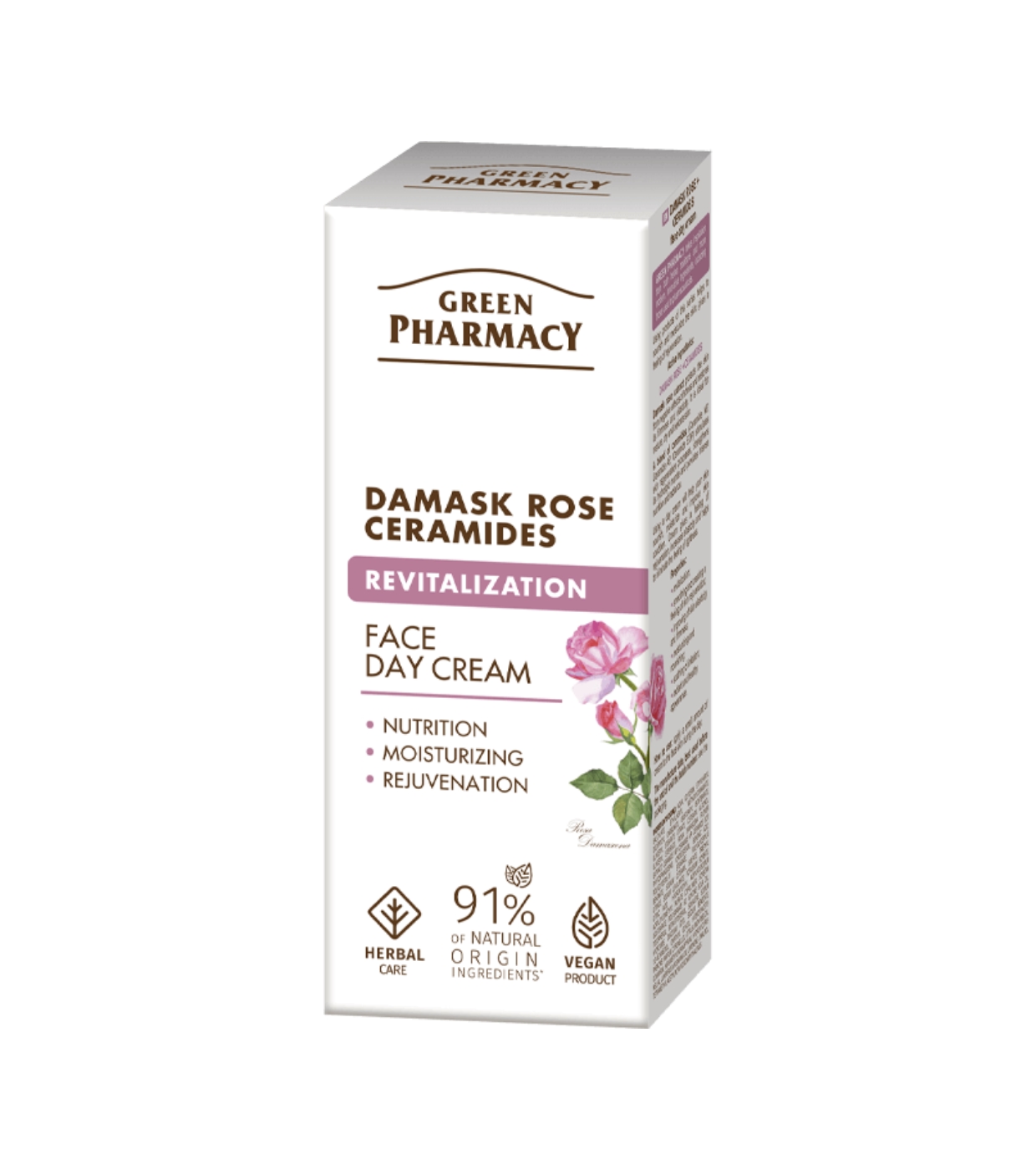 Green Pharmacy denný krém Damask Rose ceramides 50ml