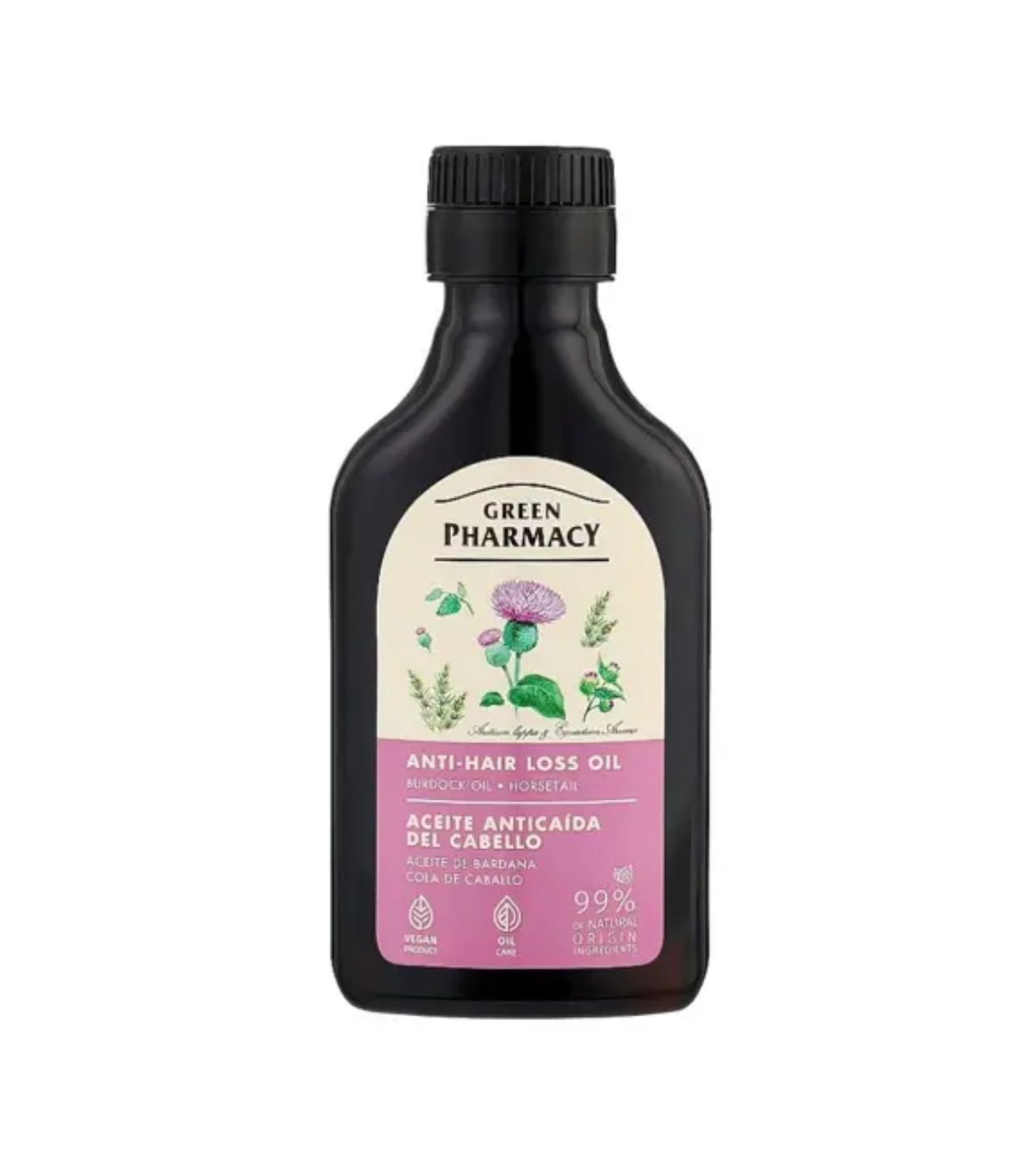 Green Pharmacy olej proti vypadávaniu vlasov Lopúch-praslička 100ml