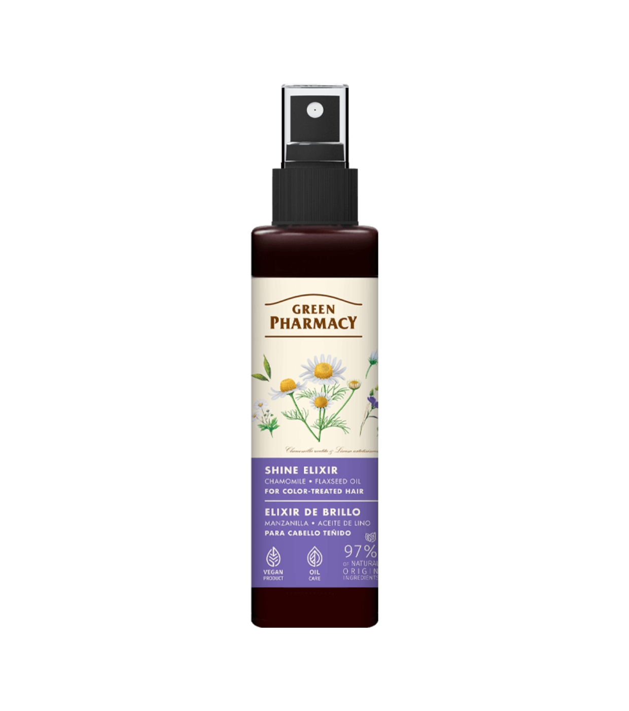 Green Pharmacy vlasový elixír na farbené vlasy 150ml