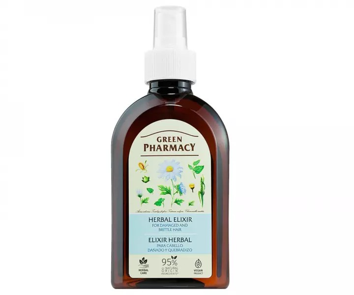 Green Pharmacy Herbal elixír na poškodené vlasy 250ml