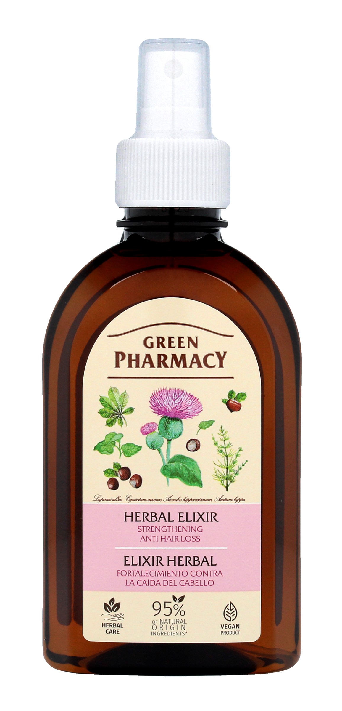 Green Pharmacy Herbal elixír proti vypadávaniu vlasov 250ml