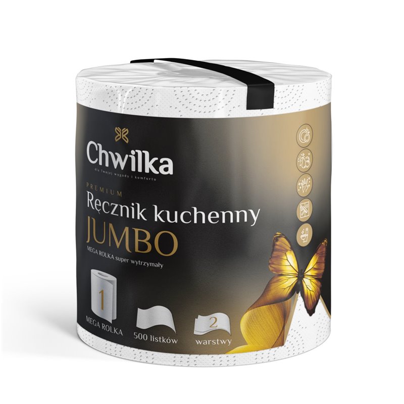 Chwilka kuchynské utierky 2vrstvové Mega Jumbo rolka 100m