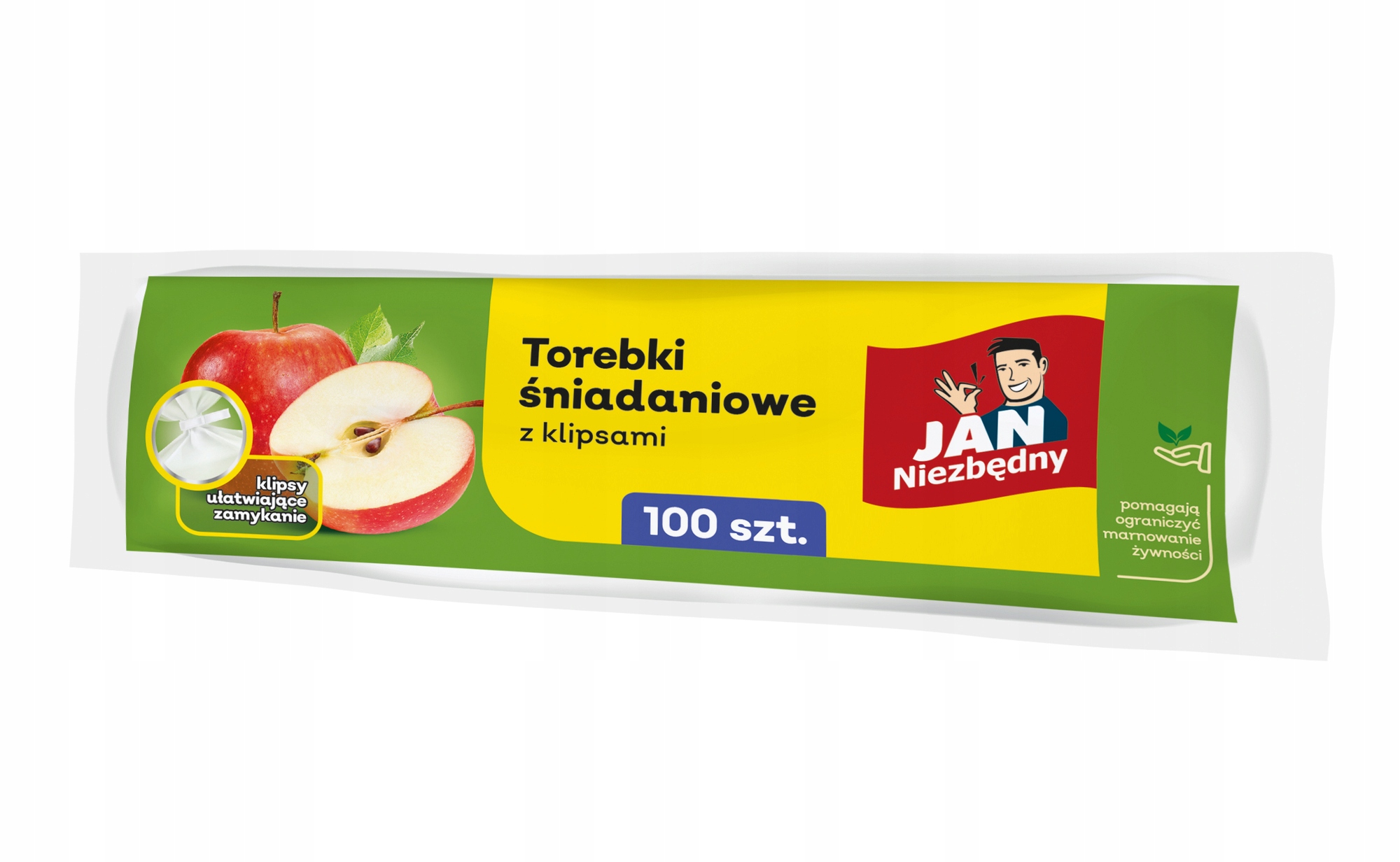 Jan Niezbedny desiatové vrecká 100ks s klipsami