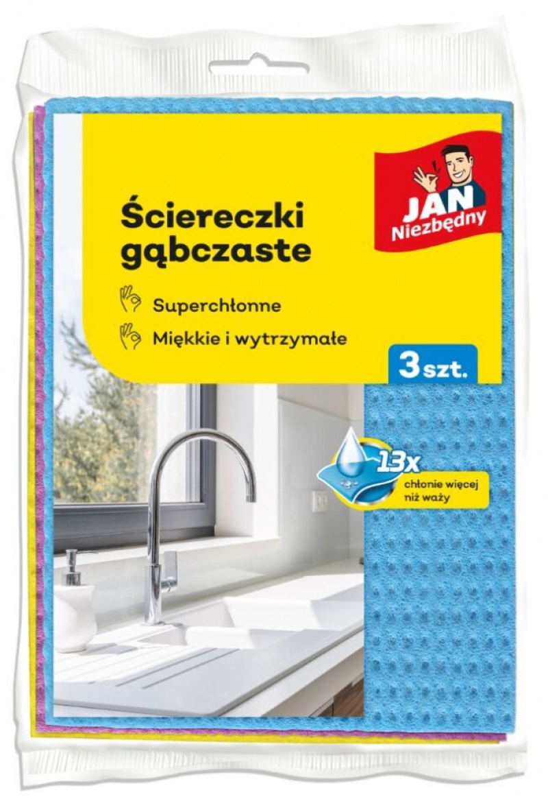 Jan Niezbedny Špongiová utierka 3ks