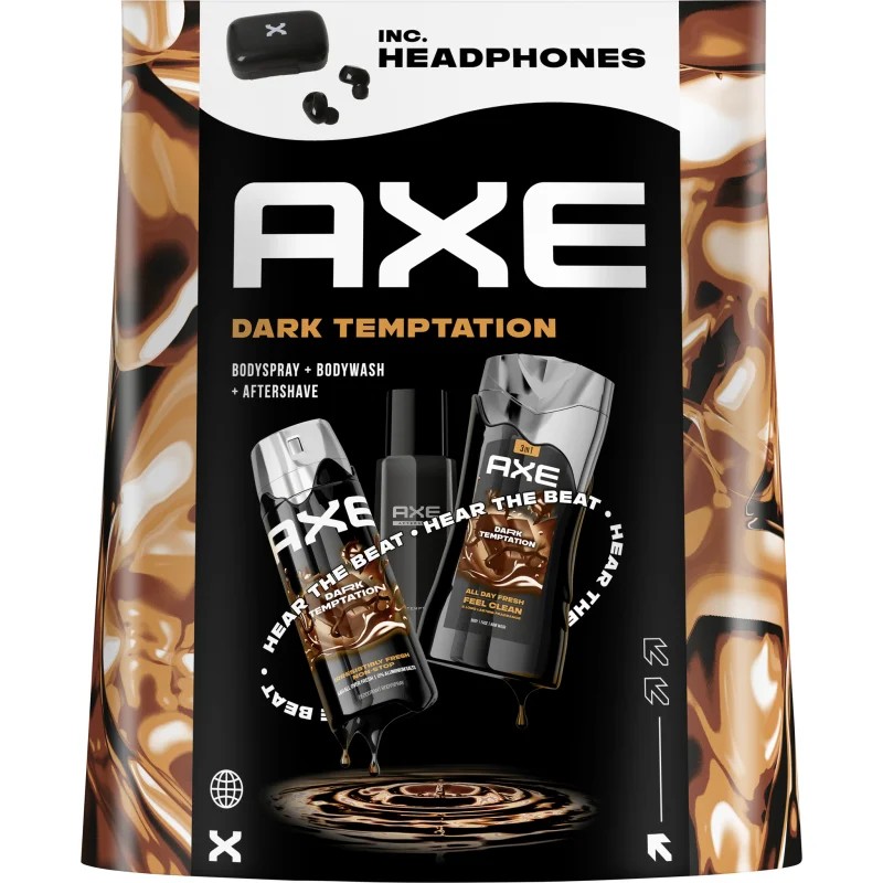 AXE DARČ. KAZETA Dark Temptation 100ml VPH+250ml sprch.gél+150ml deo+slúchadlá