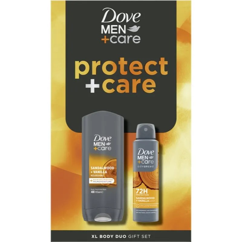 DOVE DARČ. KAZETA CLEAN Protect Care MEN 150ML DEO+SPRCHOVÝ GÉL Protect Care 250ml