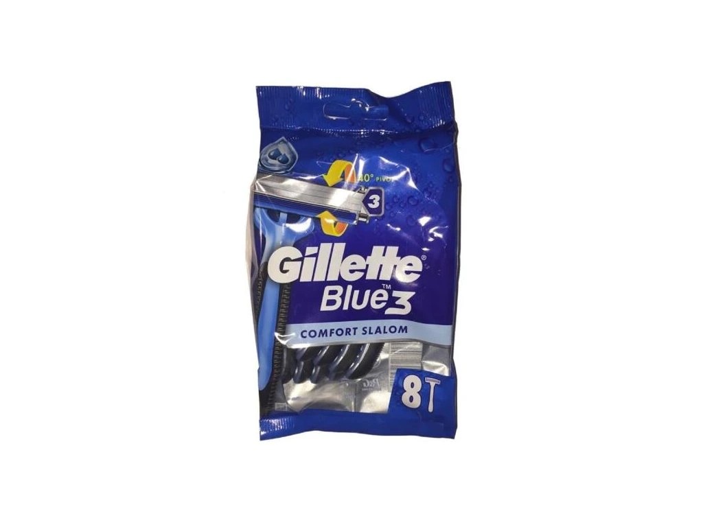 Gillette Blue3 Comfort Slalom jednorazové holiace strojčeky 8s