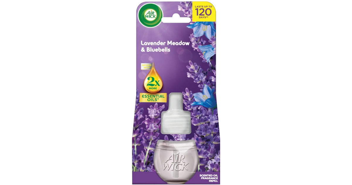AIR WICK ELEKTRIK NÁHRADNÁ NÁPLŇ LEVANDULOVÁ LÚKA 19ML
