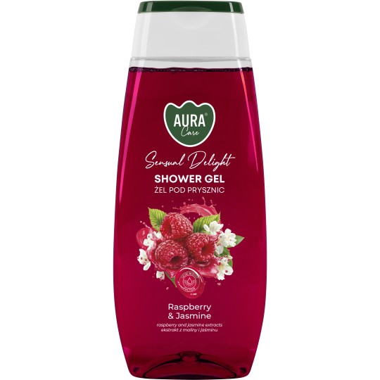 Aura Care sprchový gél Raspberry&Jasmine 350ml
