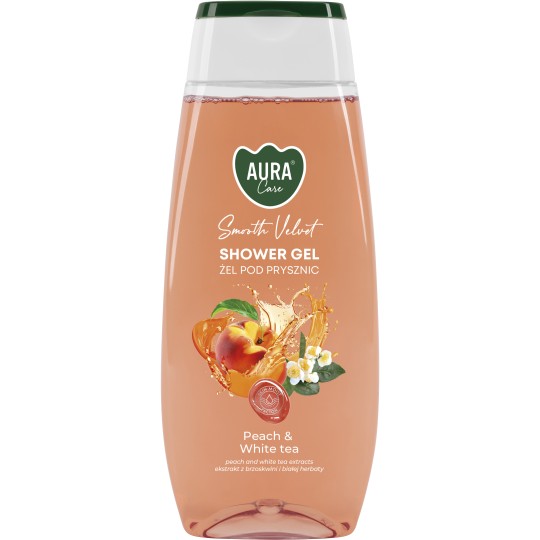 Aura Care sprchový gél Peach&White tea 350ml