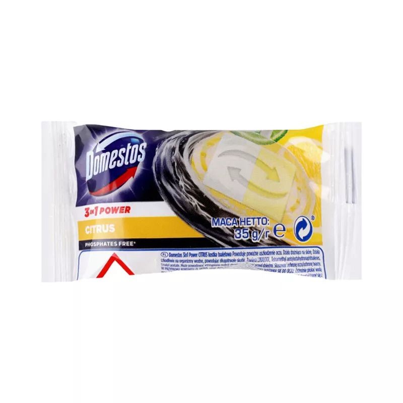 Domestos 3v1 Citrus náhradná náplň do WC bloku 35 g