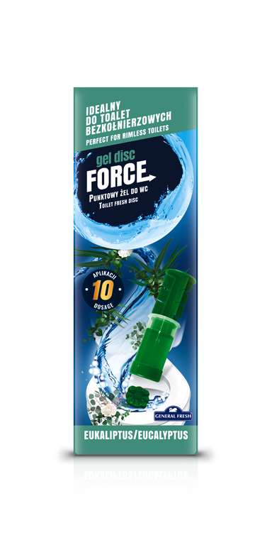General Fresh Splash gélový bodový WC blok eukalyptus 60 ml 12 dávok