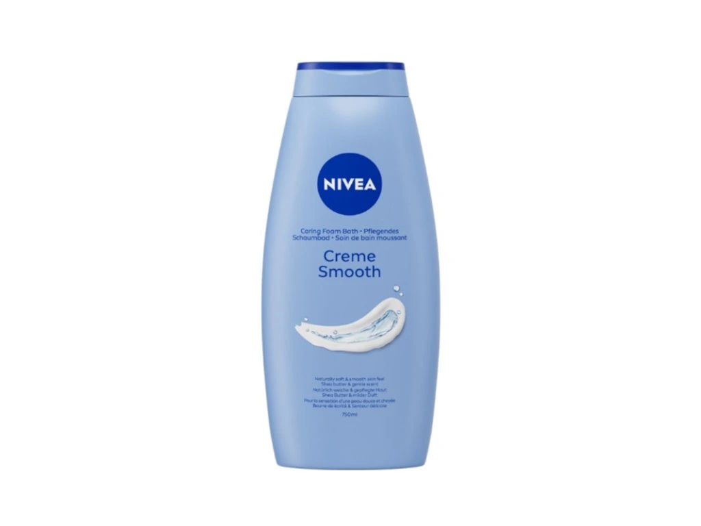 Nivea sprchový gél +pena do kúpeľa Creme Smooth 750ml
